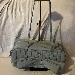 Sergio Di Rossetti Elegant Blue Quilted Handbag New Without Tags